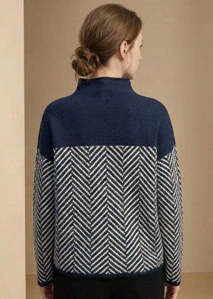 Freja Chevron Striktrøje