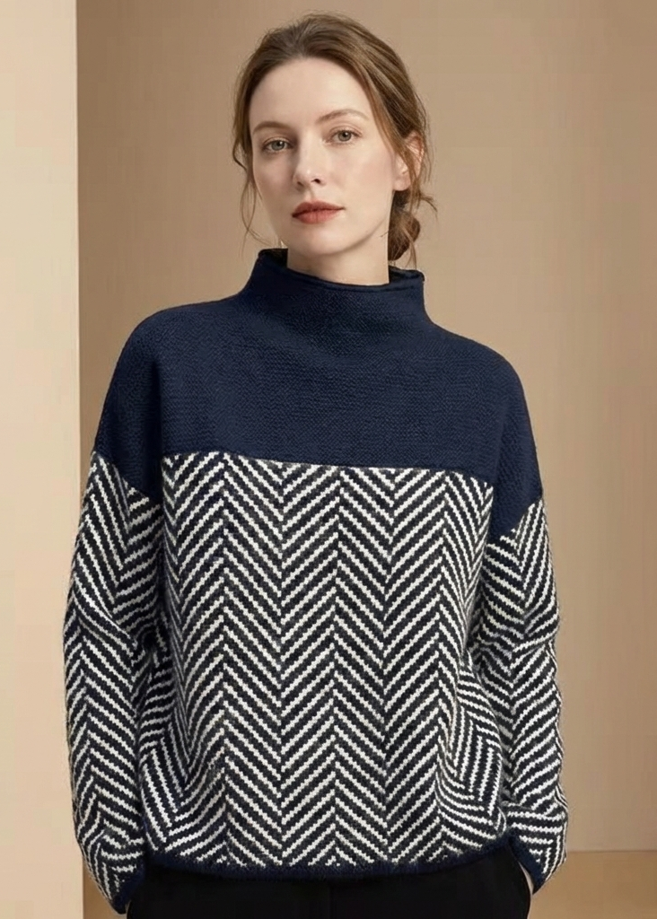 Freja Chevron Striktrøje