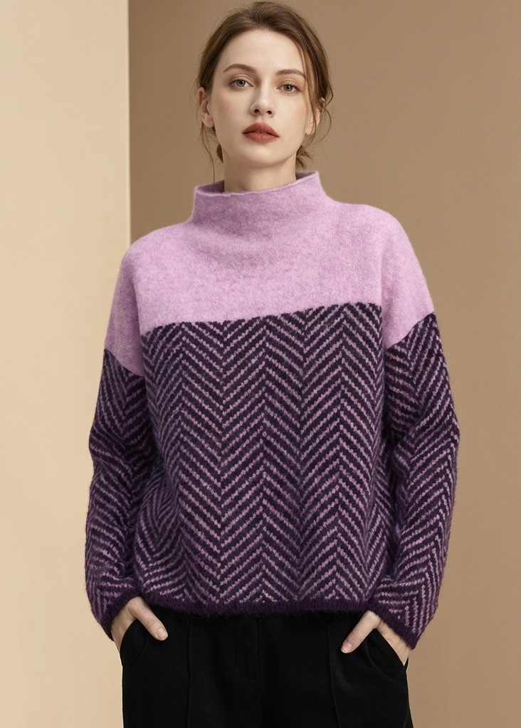 Freja Chevron Striktrøje